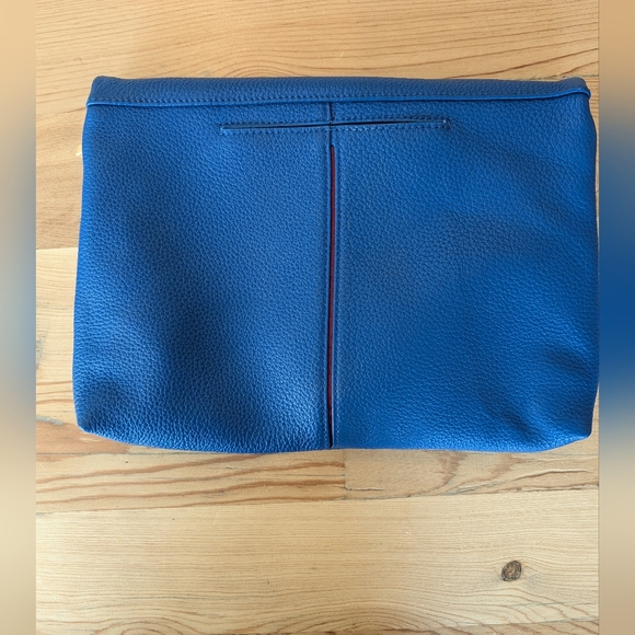 Hammitt Blue Leather Bag with Gold and Green Zipper - Picture 3 of 13